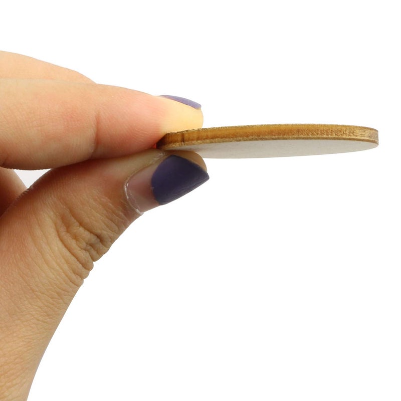 Tegg 1.5 Inch Natural Wood Slices 50PCS Unfinished Rustic Round Wood Cutouts for DIY Crafts - Image 5